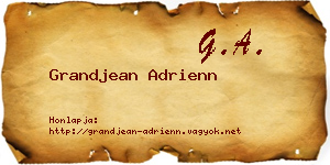 Grandjean Adrienn névjegykártya